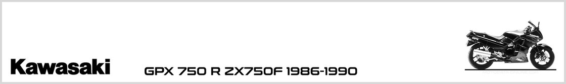 Kawasaki GPX 750 R ZX750F 1988-1990