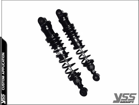 (300.1.200-1) RZ362-TRL-BLK-MGS - Moto Guzzi Series - BLACK - mat black springs